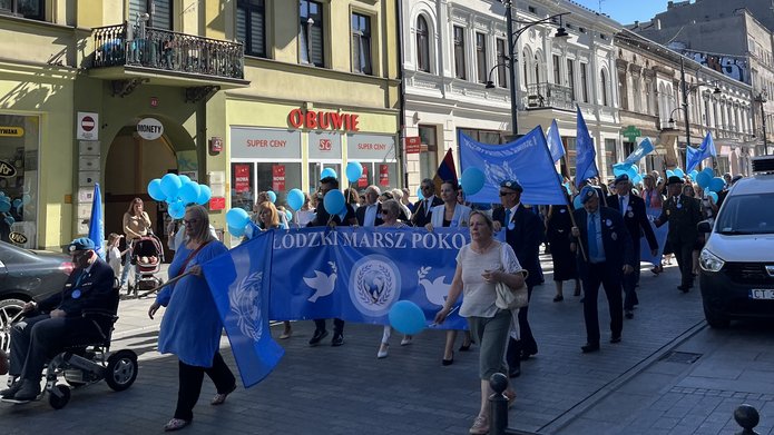 a photo from the Peace March in Lodz